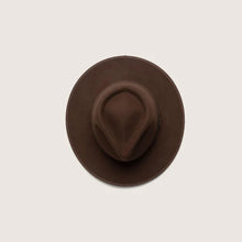 Load image into Gallery viewer, Calloway Brown | Wide-brim Fedora Hat
