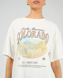 Rocky Mountains relaxed Tee - V White
