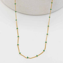 Load image into Gallery viewer, Layer Me Necklace - Gold with Paradise Blue
