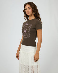 Fortune Baby Tee - Brwn