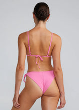 Load image into Gallery viewer, Poolside Bralette Tri Tie Top - Flamingo
