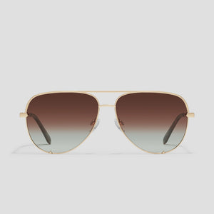 High Key - Gold Frame / Brown Fade Polarised Lens