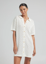 Load image into Gallery viewer, Mimosa Knit Shirt Dress - Gardenia
