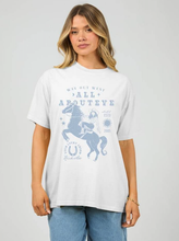 Load image into Gallery viewer, Giddy Up Relaxed Tee - White

