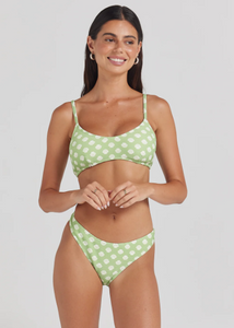 Shell Ya High Cut Curve Bikini Bottom - Palm