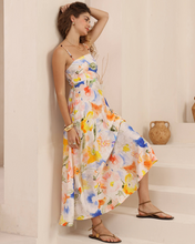 Load image into Gallery viewer, Nereida Multicolour Abstract  Maxi Dress
