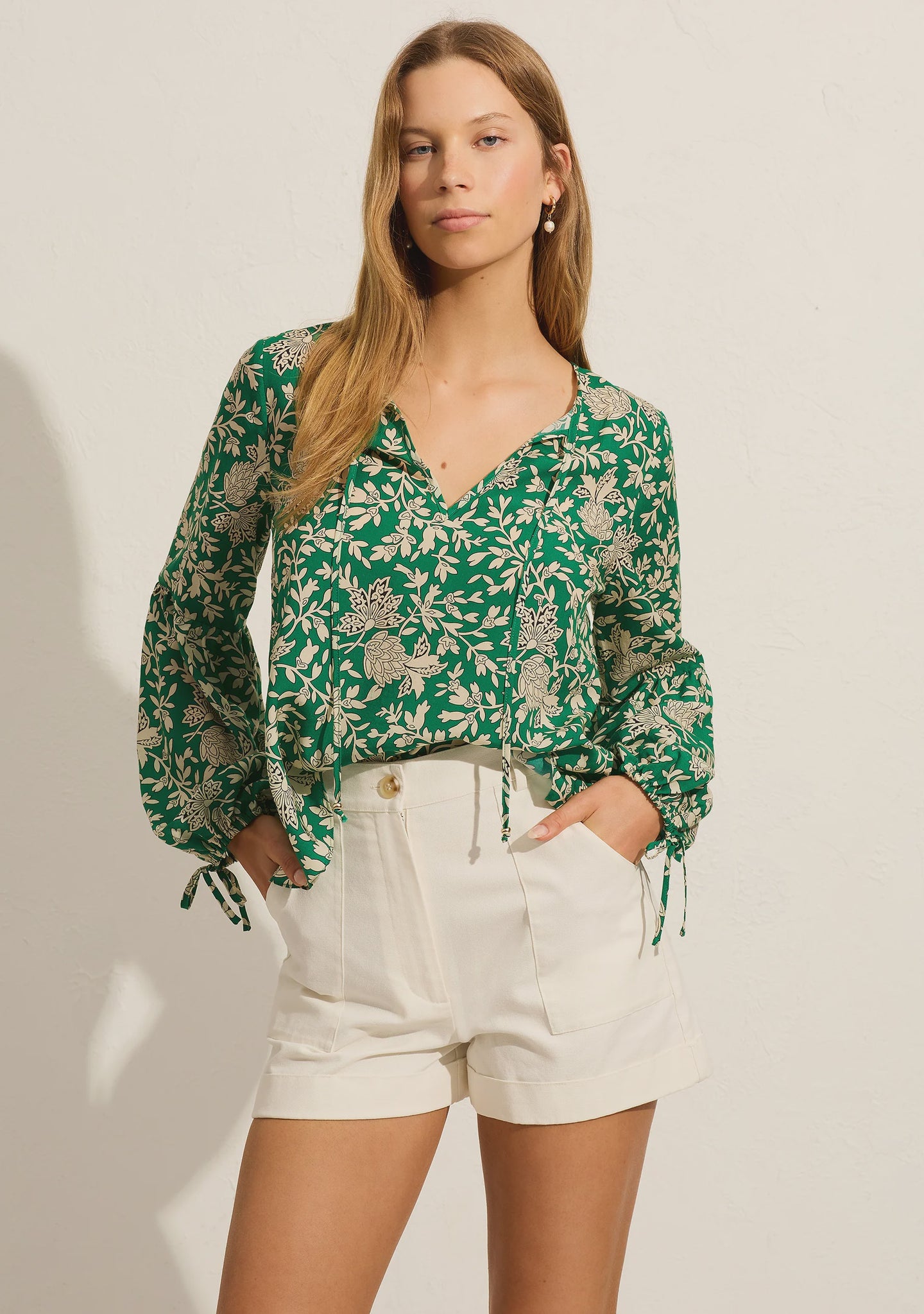 Lennox Blouse - Emerald