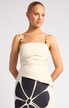 Load image into Gallery viewer, Alyssa Beaded Top - Cream
