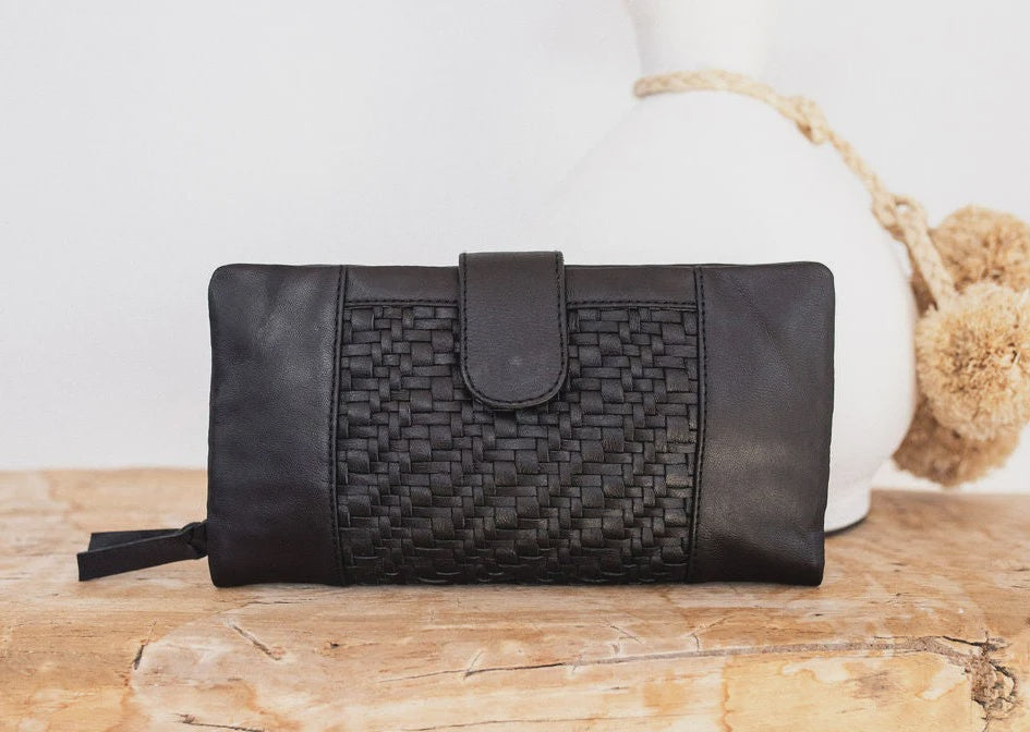 cove wallet - noir woven