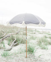 Load image into Gallery viewer, BUSINESS &amp; PLEASURE PREMIUM BEACH UMBRELLA-LAURENS NAVY STRIPE - Bohemian Sundays, Business and Pleasure Co., Buy Boho Bohemian Clothing Online Australia, Kivari, Arnhem, Rowie, Will and Bear
