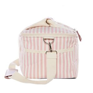 The Premium Cooler Bag - Pink Stripe - Bohemian Sundays, Business and Pleasure Co., Buy Boho Bohemian Clothing Online Australia, Kivari, Arnhem, Rowie, Will and Bear, Wandering Folk, Skinned,
