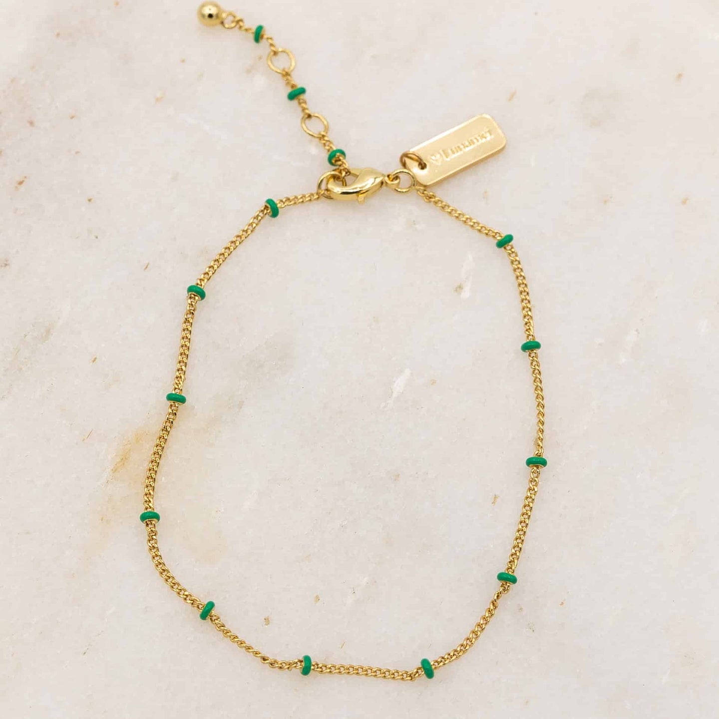 Layer Me Bracelet - Gold with Deep Sea