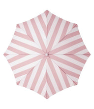 Load image into Gallery viewer, HOLIDAY BEACH UMBRELLA-PINK STRIPE - Bohemian Sundays, Business and Pleasure Co., Buy Boho Bohemian Clothing Online Australia, Kivari, Arnhem, Rowie, Will and Bear, Wandering Folk, Skinned, B
