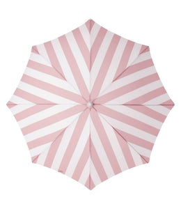 HOLIDAY BEACH UMBRELLA-PINK STRIPE - Bohemian Sundays, Business and Pleasure Co., Buy Boho Bohemian Clothing Online Australia, Kivari, Arnhem, Rowie, Will and Bear, Wandering Folk, Skinned, B